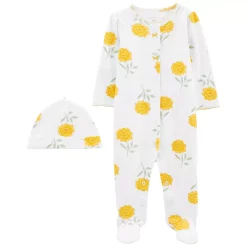 Baby Carter's 2-Piece Floral Sleep & Play & Cap Set