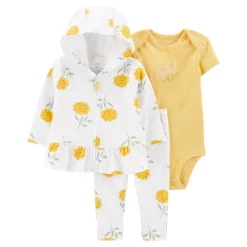 Baby Girl Carter's 3-Piece Floral Little Jacket Set