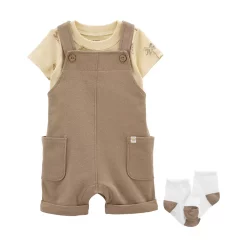 Baby Carter's 3-Piece Tee & Shortall Set
