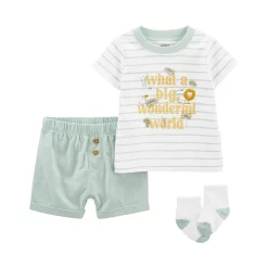 Baby Girl Carter's 3-Piece Little Short Set
