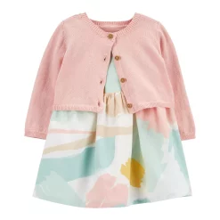 Baby Girl Carter's 2-Piece Cardigan & Dress Set