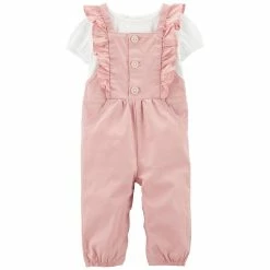 Baby Carter's 2-Piece Tee & Twill Overall Set