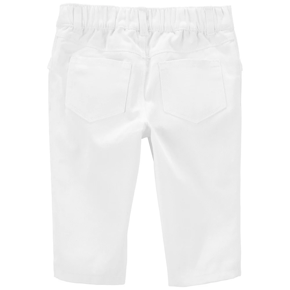 Baby Carter's 2-Piece Flutter Top & Twill Pant Set - Image 2