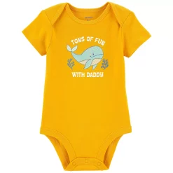 Baby Carter's Whale "Ton's Of Fun With Daddy" Bodysuit