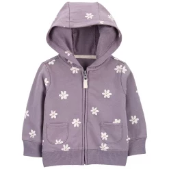 Baby Girl Carter's Purple Flower Print Jacket