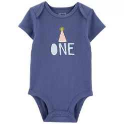 Baby Carter's Birthday Short-Sleeve Bodysuit