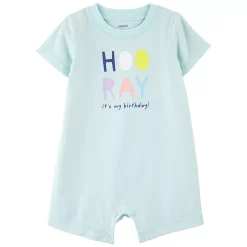 Baby Girl Carter's 1-Piece Mint Birthday Romper