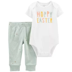 Baby Carter's 2-Piece Hoppy Easter Bodysuit & Pant Set