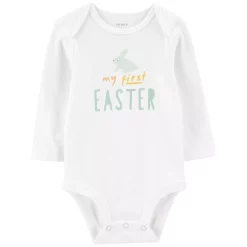 Baby Carter's My First Easter Long-Sleeve Bodysuit