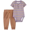 Baby Carter's 2-Piece Striped Bodysuit and Pants Set
