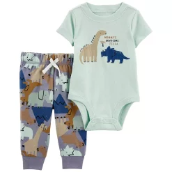 Baby Carter's 2-Piece Dinosaur Bodysuit & Pant Set