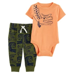 Baby Carter's 2-Piece Alligator Bodysuit & Pant Set