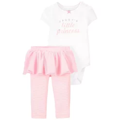 Baby Carter's 2-Piece Daddy's Little Princess Bodysuit & Tutu Pant Set