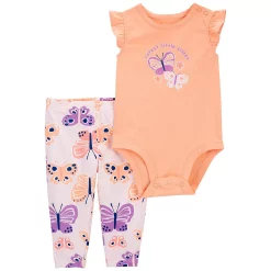 Baby Carter's 2-Piece Butterfly Bodysuit & Pant Set