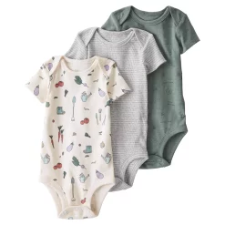 Baby Little Planet by Carter's 3-Pack Organic Cotton Bodysuits
