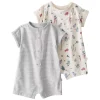 Baby Little Planet by Carter's 2-Pack Organic Cotton Rompers