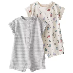 Baby Little Planet by Carter's 2-Pack Organic Cotton Rompers