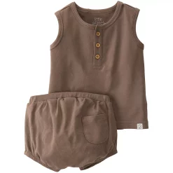 Baby Little Planet by Carter's Organic Cotton Ribbed Top & Bottoms Set