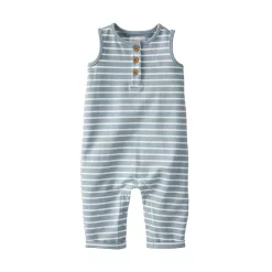 Baby Little Planet by Carter's Organic Cotton Striped Jumpsuit