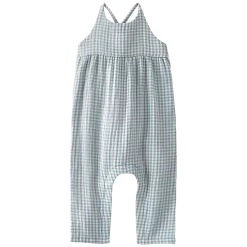 Baby Girl Little Planet by Carter's Gingham Print Organic Cotton Gauze Jumpsuit