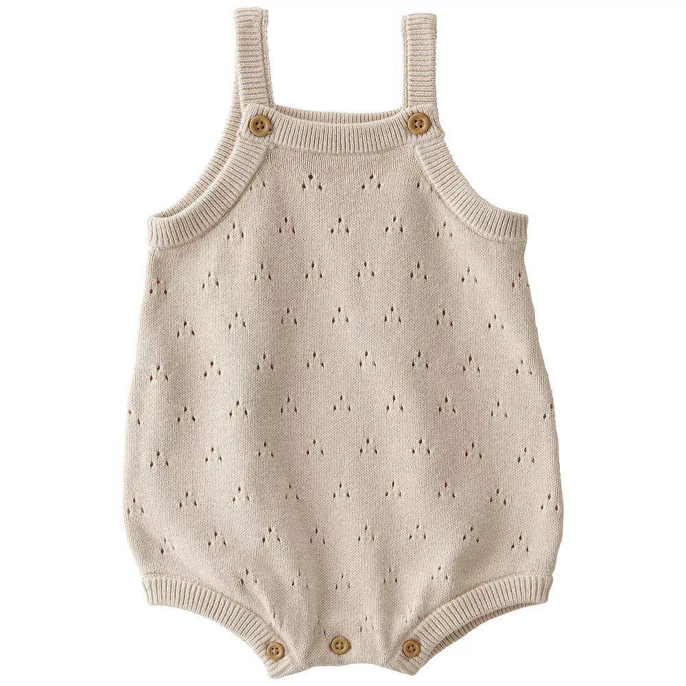 Baby Little Planet by Carter's Organic Cotton Eyelet Bubble Romper