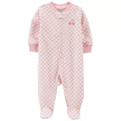 Baby Girl Carter's Embroidered Cherry Sleep & Play