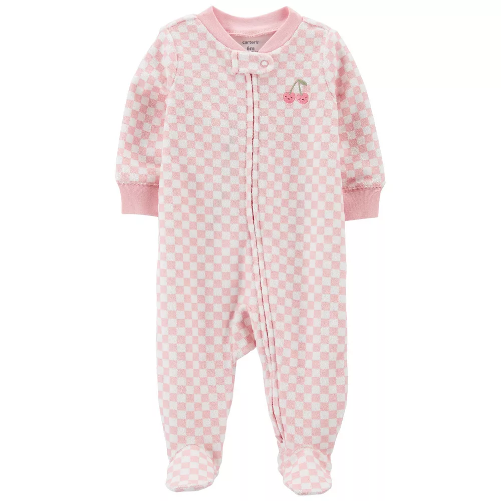 Baby Girl Carter's Embroidered Cherry Sleep & Play