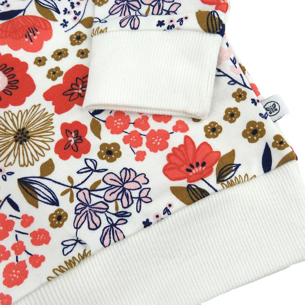 Baby Girl HONEST BABY CLOTHING Organic 2-piece Pajama Set - Image 2