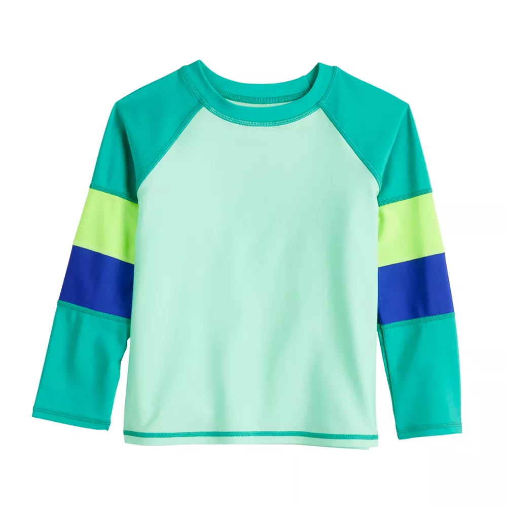 Toddler Boy Jumping Beans® Colorblocked Rash Guard Top