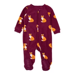 Leveret Kids Footed Fleece Pajama Fox
