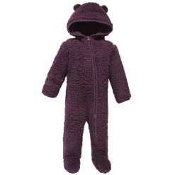 Hudson Baby Infant Girl Fleece Sleep and Play, Purple