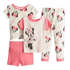 Disney's Minnie Mouse Toddler Girl "Minnie Mouse" 4-Piece Pajama Set