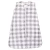 Hudson Baby Infant Plush Sleeping Bag, Sack, Blanket, Gray Plaid