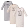 Yoga Sprout Baby Cotton Long-Sleeve Gowns 3pk, Wild, Preemie