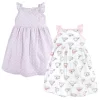 Hudson Baby Infant and Toddler Girl Cotton Dresses, Tea Party