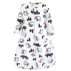 Hudson Baby Unisex Baby Plush Sleeping Bag, Sack, Blanket, Long-Sleeve Winter Bear