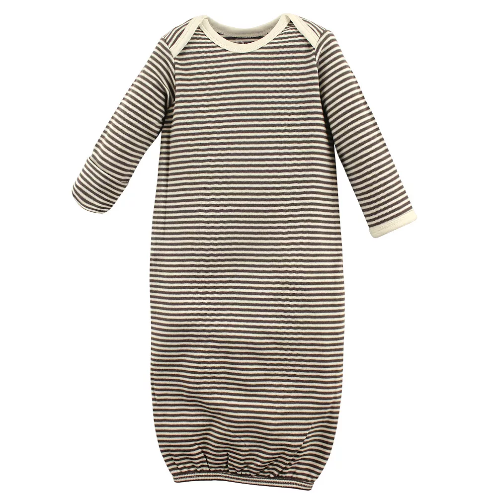 Touched by Nature Baby Boy Organic Cotton Gowns, Fox, Preemie/Newborn - Image 3