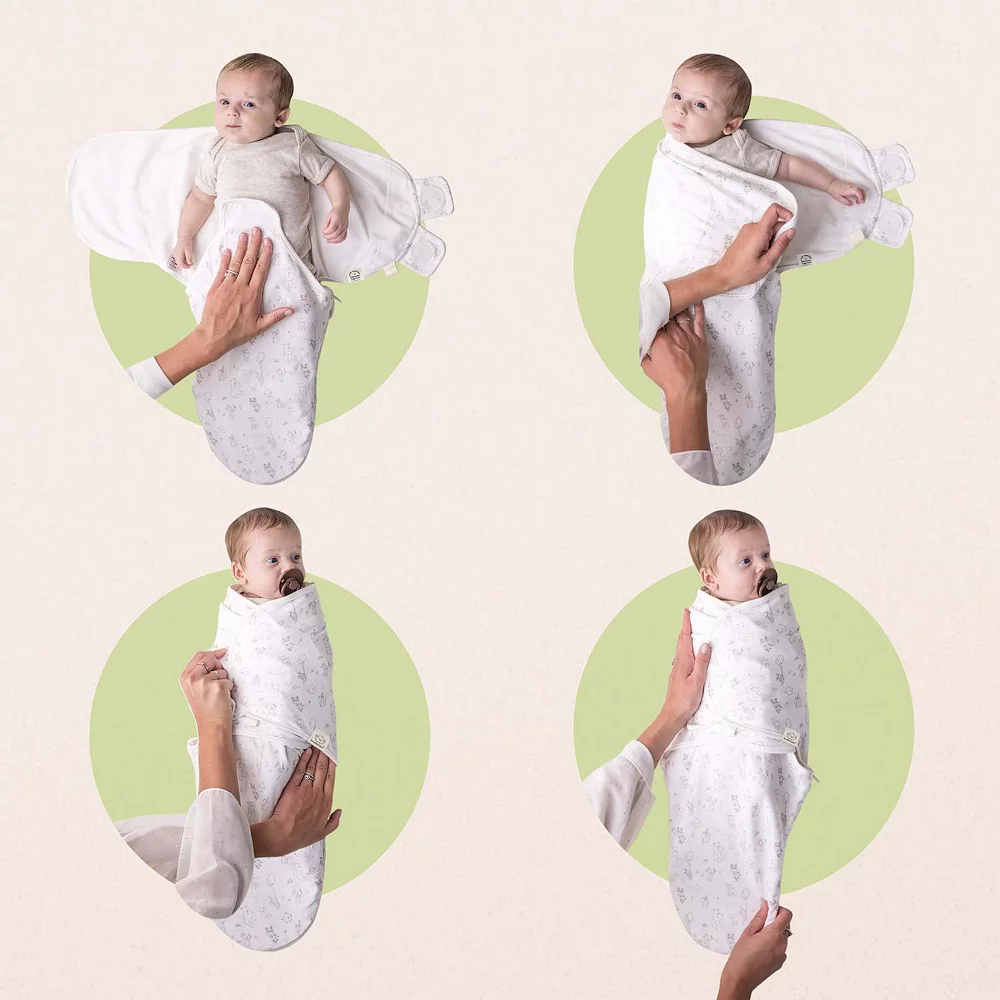 KeaBabies 3pk Baby Swaddle Sleep Sacks with Zipper, Newborn Swaddle Sack 0-3 Months, Wearable Blanket Baby - Image 3