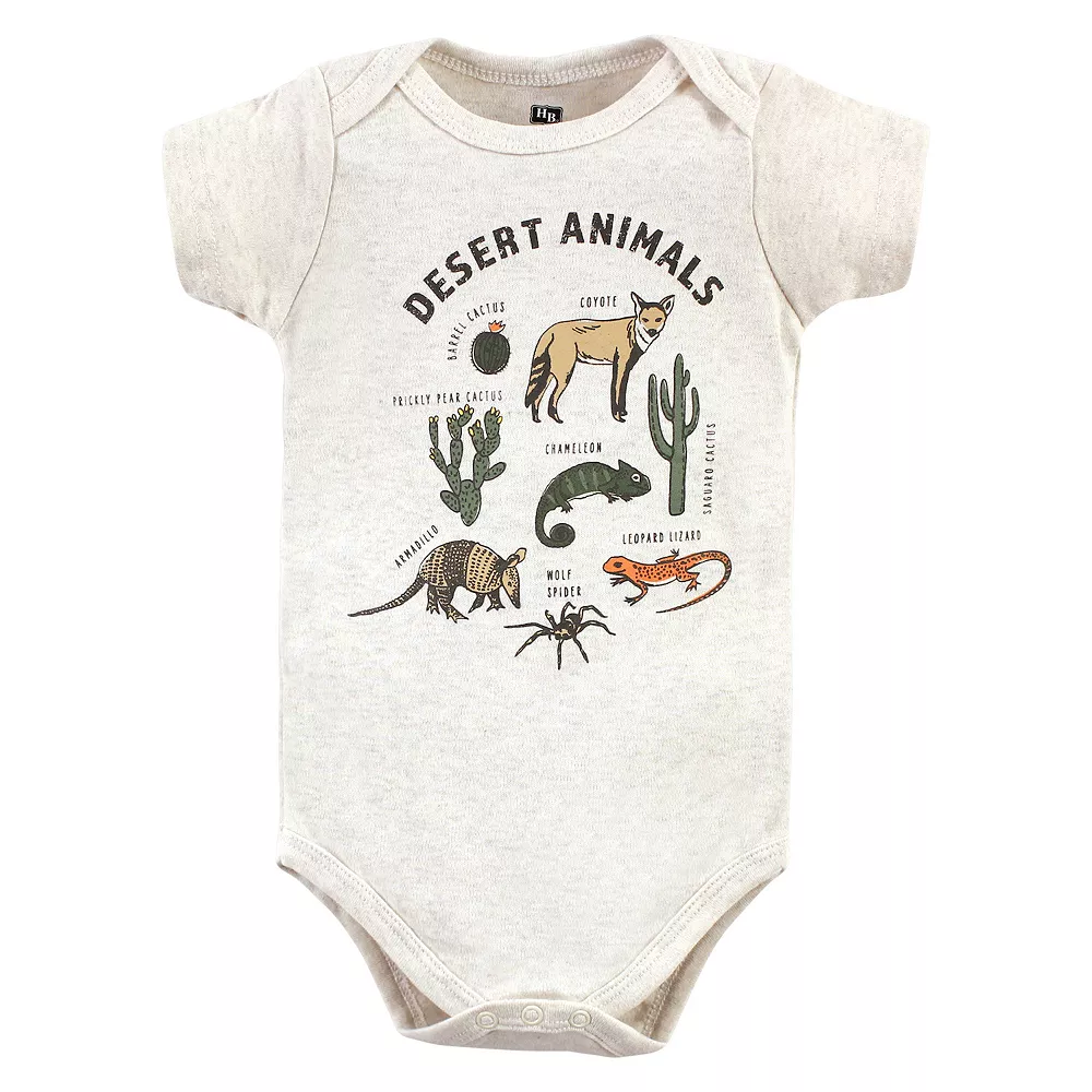 Hudson Baby Unisex Baby Cotton Bodysuits, Desert Animals - Image 3